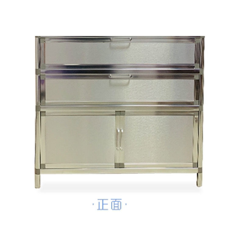 加厚简易不锈钢鞋柜家用门口新款多层防水防晒带门防尘铝合金鞋架