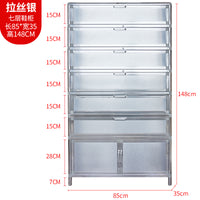 加厚简易不锈钢鞋柜家用门口新款多层防水防晒带门防尘铝合金鞋架