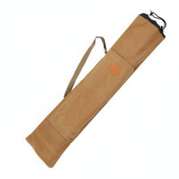 Lightweight Canvas Fishing Rod Bag Large Capacity Fishing Pole Storage Bag Wear-Resistant Adjustable Strap for Outdoor, Travel