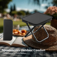Easy to Carry Handbag-Shaped foldable Stool Lightweight Portable Seating Quick Setup Folding Seat Sturdy for Music concert Goers, journeyers, journey, Camping, Fishing, Queuing