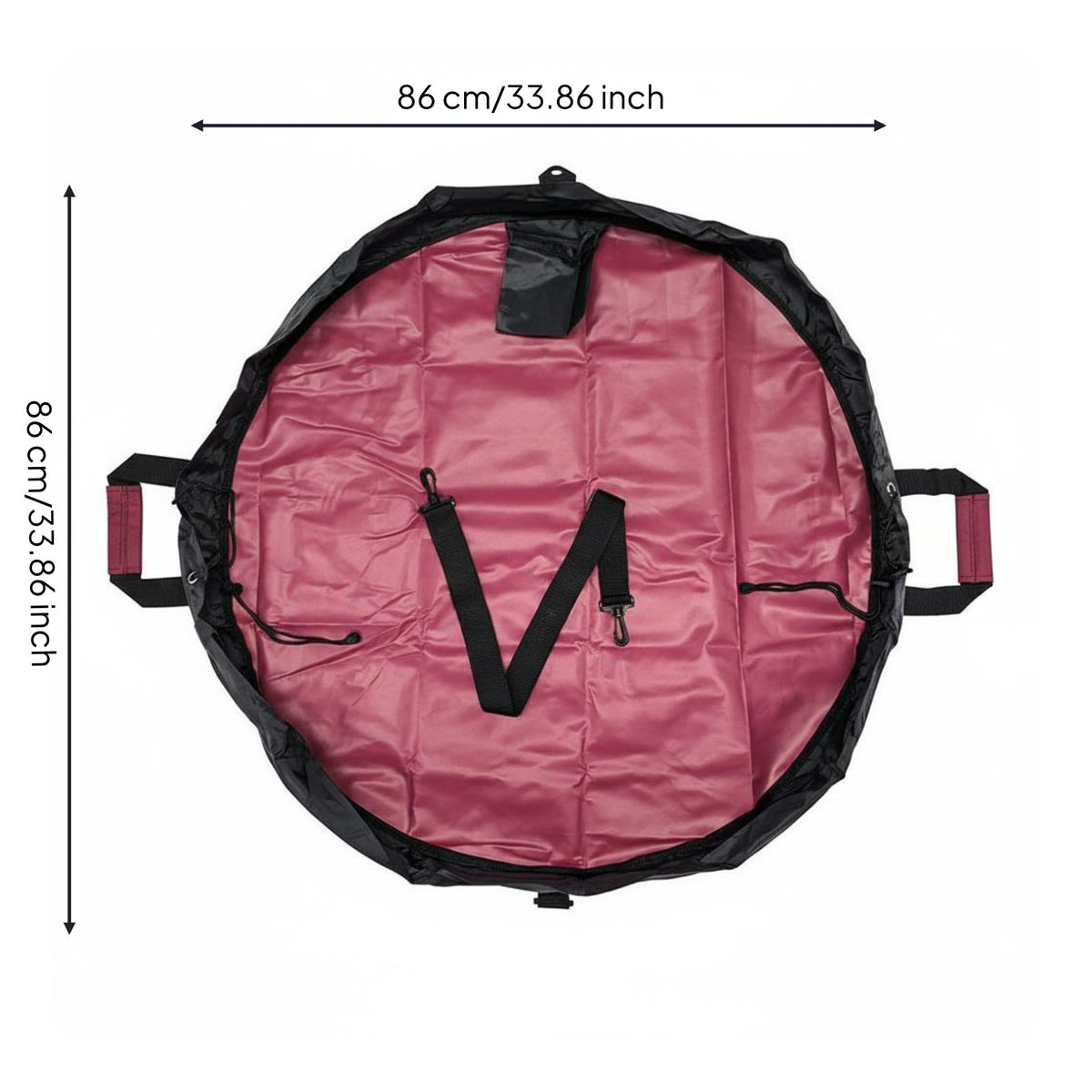 Portable Waterproof Changing Mat Bag Wet Clothes Storage Water Sports Changing Mat Bag 2-in-1 Foldable for Surfing, Diving, Swimming