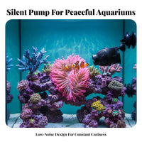 Aquarium Water Circulator Quiet Submersible Circulation Pump 360 Degree Rotation Aquarium Current Pump for Coral Aquarists, Saltwater Aquariums