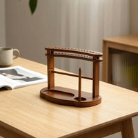 Yarn Storage Rack Tangle-Tangle-Resistant Yarn Stand with Spindle Organizer Compact Sturdy for Knitters, Craft Room