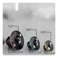 3 Pieces Alloy Steel Socket Adapter Set Black Finish Square Drive Adapter Colored Accent Rings Drive Size Converter Color Coded Sizes