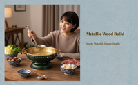 Large-capacity enamel hot pot