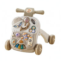 Adjustable-Speed Baby Learning Stroller Four-Wheel Base Push Stroller Toy Triangular Support Walking Coach Molded Details for Young Children
