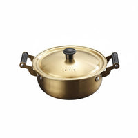 Double Handle Noodle Pot Anti-Scald Handles Stainless Steel Soup Pot Heat Resistant for Dorm Room, Camping