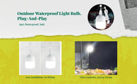 LED Bulb E27 Waterproof Hanging Light Fixture with Control