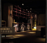 复古工业风壁灯loft美式乡村酒吧咖啡店阳台楼梯长笛过道灯单多头