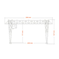 Weathered Overhead Crane Plastic Railway Crane Industrial Model Miniature for Collectors