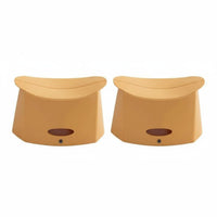 Foldable Handled Stool Lightweight Low Seat Space-Saving Portable Furniture Built-in Handle for explorers, Outdoor aficionados, trip, Camping, Fishing, Hiking