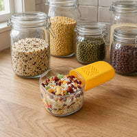 Grain Measuring Cup Star Cutout Kitchenware Curved Side