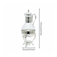 3 Pieces Arabic Dallah Coffee Pot Heatable Arabic Coffee Pot Set Ornate Details