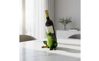 Frog Beverage Bottle Holder Decorative Resin Frog Sculpture Creature Figurine Beverage Stand Funny Home Decor Sturdy