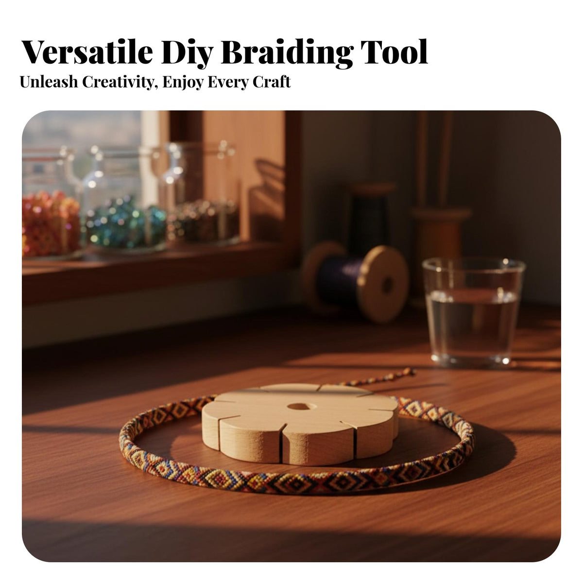 Bracelet Weaving Plate Long-Lasting Partner Bracelet Tool Cord Braiding Plate Lightweight Kumihimo Disc Holds Threads Firmly