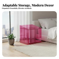 Modern Minimalist design U-Shapedd emphasis Table Space-Saving U-Shapedd Stand multifunctional Use Nightstand Sturdy Construction for Apartment Dwellers, Young Adults, Interior Decorators, Bedroom, Small areas, Living Room, Home Office