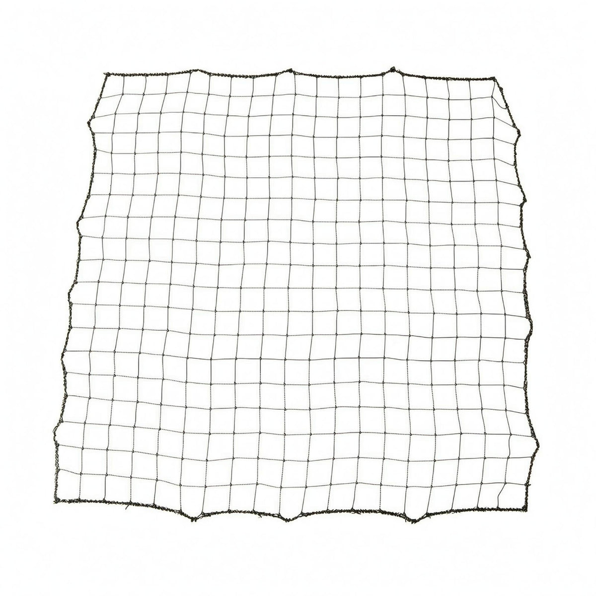 Black Soccer Rebound Net Irregular Perimeter Replacement Net Standalone Soccer Goal Netting Abrasion Resistant for Training