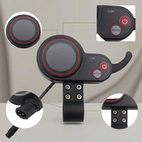 Easy to Install Scooter Display with Thumb Throttle Compatible Electric Scooter Control Display Sturdy Controller Compact for Handlebar Mounting