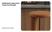 Italian Design Upholstered Stool with Backrest Tiger Print Upholstery T-Shaped Upholstered Stool Light Luxury Design Bar Chair Built-in Footrest for Interior Designers, Restaurant Owners, Homeowners, Cafe, Showroom, Kitchen Island, Dining Room