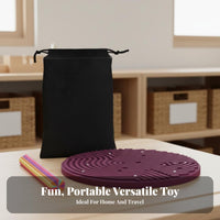 Portable Silicone Sensory Board Screen-without Entertainment Fine Movement Skills Toy Silent Play for Toddlers, Travel, Quiet Time