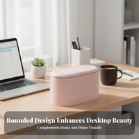 Mini Desktop Trash Can Double Layer Design Desktop Trash Can Compact Size Mini Press-Top Garbage Bin for Students, Homeowners, Dorm Room, Bedroom, Car