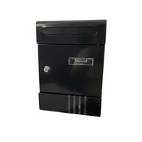 Rainproof Mailbox Iron Mailbox Powder Coated Metal Postbox for Outdoor, Front Doors