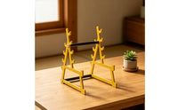 Mini Squat Rack Desk Organizer Multi-Functional Squat Rack Pen Holder Carbon Steel Fitness Themed Desk Holder for Weightlifters