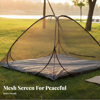 Instant-Setup Net Tent No Assembly Required Screen Dense Mesh Camping Shelter for Families, Outsidedoor Mealkers, Backyard, Outsidedoor Meal, Beach