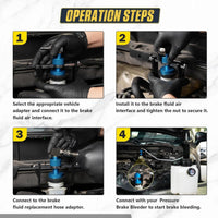 Universal Brake Bleeding Fluid Change Adapter Wrench for Multiple Countries