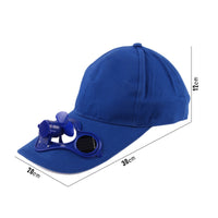 Adjustable Solar Powered Fan Hat Cotton Solar Fan Hat Detachable Protection for Promotions