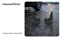 2 Pieces Car Mudguard Waterproof Soft PVC Mud Flap Flexible Material Car Mud Flaps Set for Truck Owners, Winter Driving