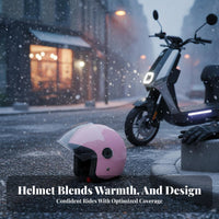 Winter 3C Certified Full Face Helmet Anti-Fog Visor Biking Neck Gaiter for Motorcyclists, Cyclists, Cold Weather, Outdoor Commuting