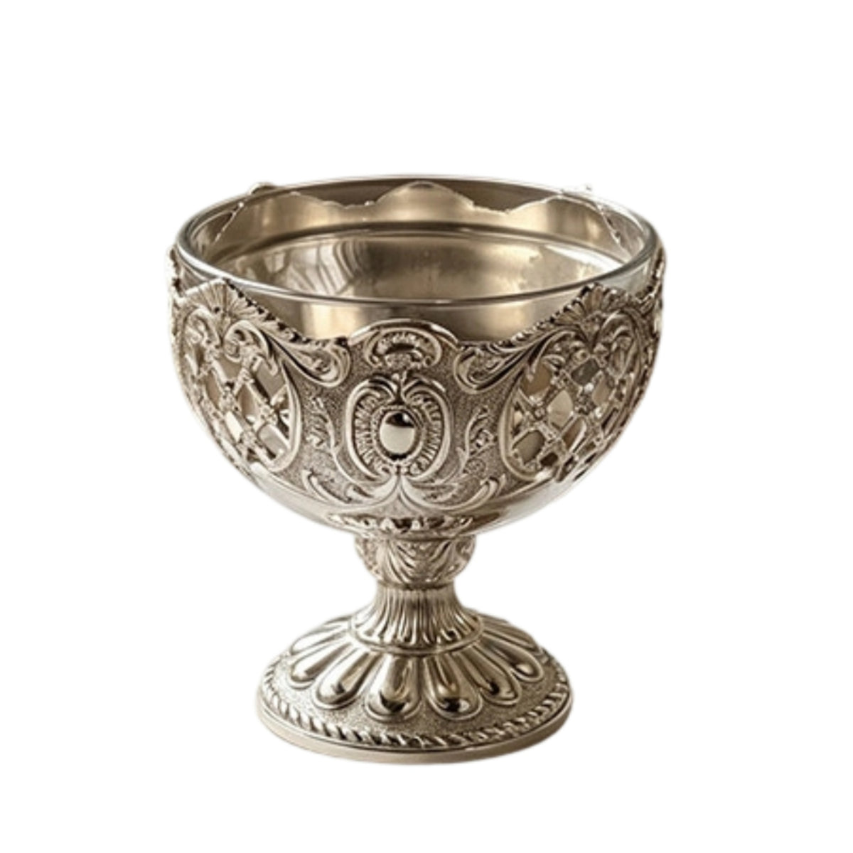Pedestal Bowl Embossed Bowl Elegant Dessert Dish for Hosts