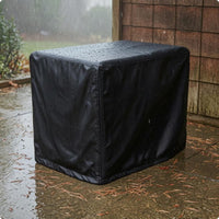 Generator Cover Black Water-Resistant Generator Cover Equipment Protection Rectangular Matte for Outdoor