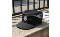 Breathable Security Guard Hat Adjustable Mesh Cap Lightweight Flat Top Patrol Cap for Property Managers, Summer, Outdoor Work