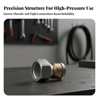 Forward and Rear Jets Rotating Drain Cleaning Nozzle Stainless Steel Rotating Sewer Jetting Nozzle Heavy Duty for Plumbers, DIY Enthusiasts