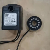 假山鱼缸鱼池喷泉盆景流水摆件配件抽水泵带灯家用循环喷雾器加湿