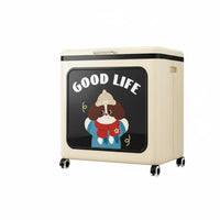 Large Capacity Foldable Frontopening Box hinged lid Toy Chest foldable Design Organizer container flexible for Families, Parents, Living Room, Playroom, Bedroom, Nursery