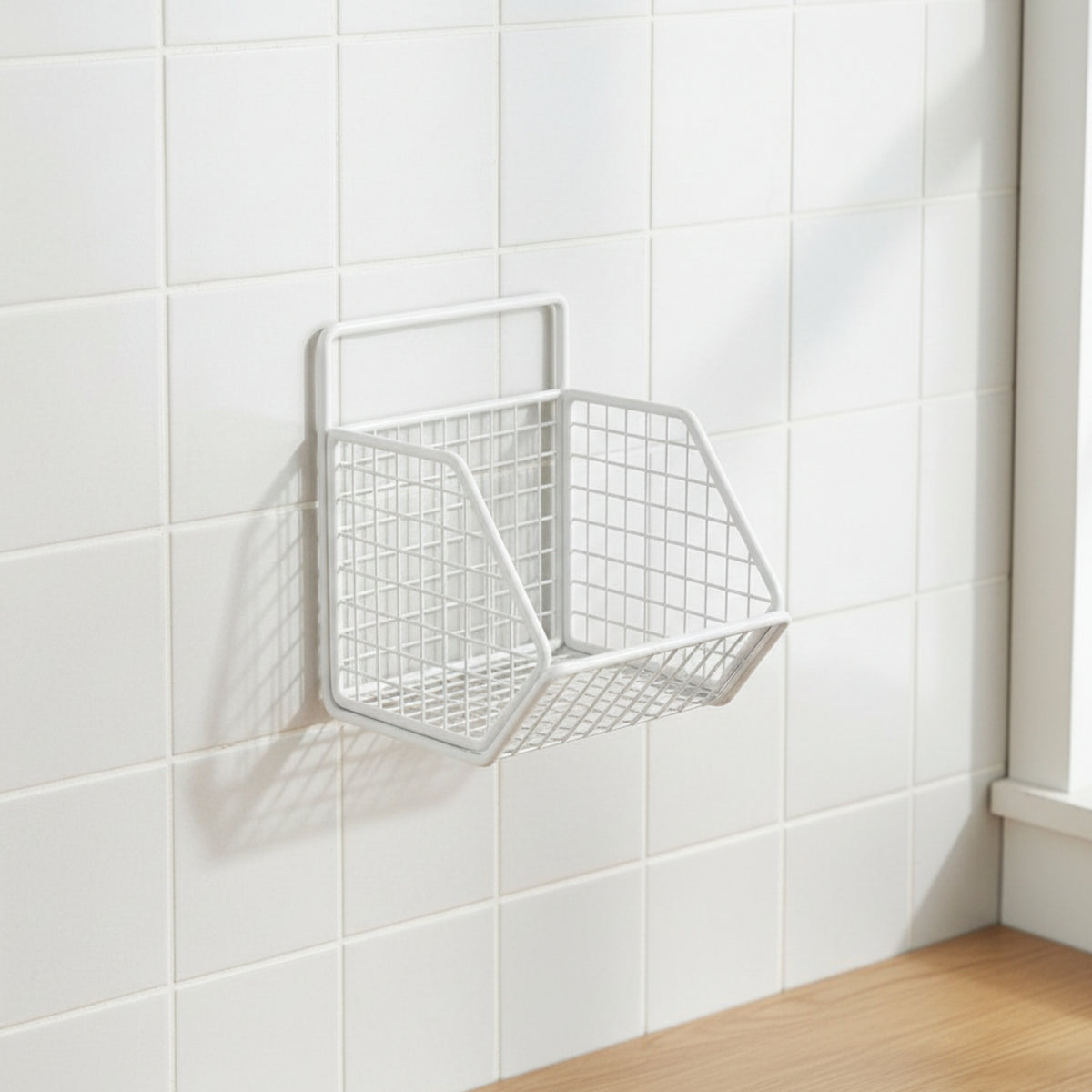 Wall-Mounted Wire Basket Open-Mesh Wire Wall Basket Space-Saving Baskets for Kitchen, Pantry
