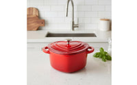 Enameled Cookware with Lid Enameled Cast Iron Casserole with Lid Heat-Retaining Dutch Oven for Couples, Home Cooks, Kitchen