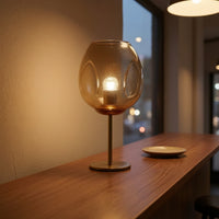 Transparent Blown Glass Shade Simple Design Globe Lampshade Replacement High Light Transmittance for Indoor, Home Decor