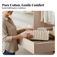 Underwear Sock Storage Box Unrefined Elegance Look Compartment Storage Box Space-Saving Clothes Divider for Families, Adults, Wardrobe, Bedroom