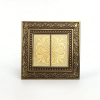 3D Floral Switch Plate Elegant Faceplate Luxurious for Renovation
