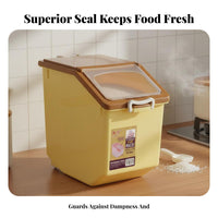 Rice Storage Bin Dampness-Resistant Airtight Rice Container Sealed Grain Container