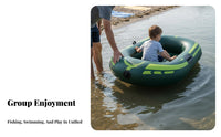 Inflatable Dinghy Portable Single Person Dinghy Foldable Watercraft for Adults, Families, Fishing, Outdoor, Summer Holiday