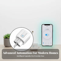 EU Intelligent Outlet Efficient Power Plug Device Sharing Voice-Alternating Current Tivated Outlet for Tech Enthusiasts, Homeowners, Living Room