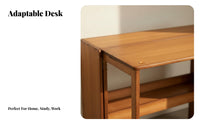 Space-Saving Foldable Computer Desk Portable Small Folding Desk Installationcomplimentary Writing Table Easy Assembly for telecommuting Workers, Apartment Dwellers, Hobbyists, Home Office, Bedroom, Dorm Room, RV journey