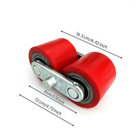 Polyurethane Wheel Assembly Heavy-Duty Pallet Truck Wheel with Bearings Smooth-Rolling Roller for Factories