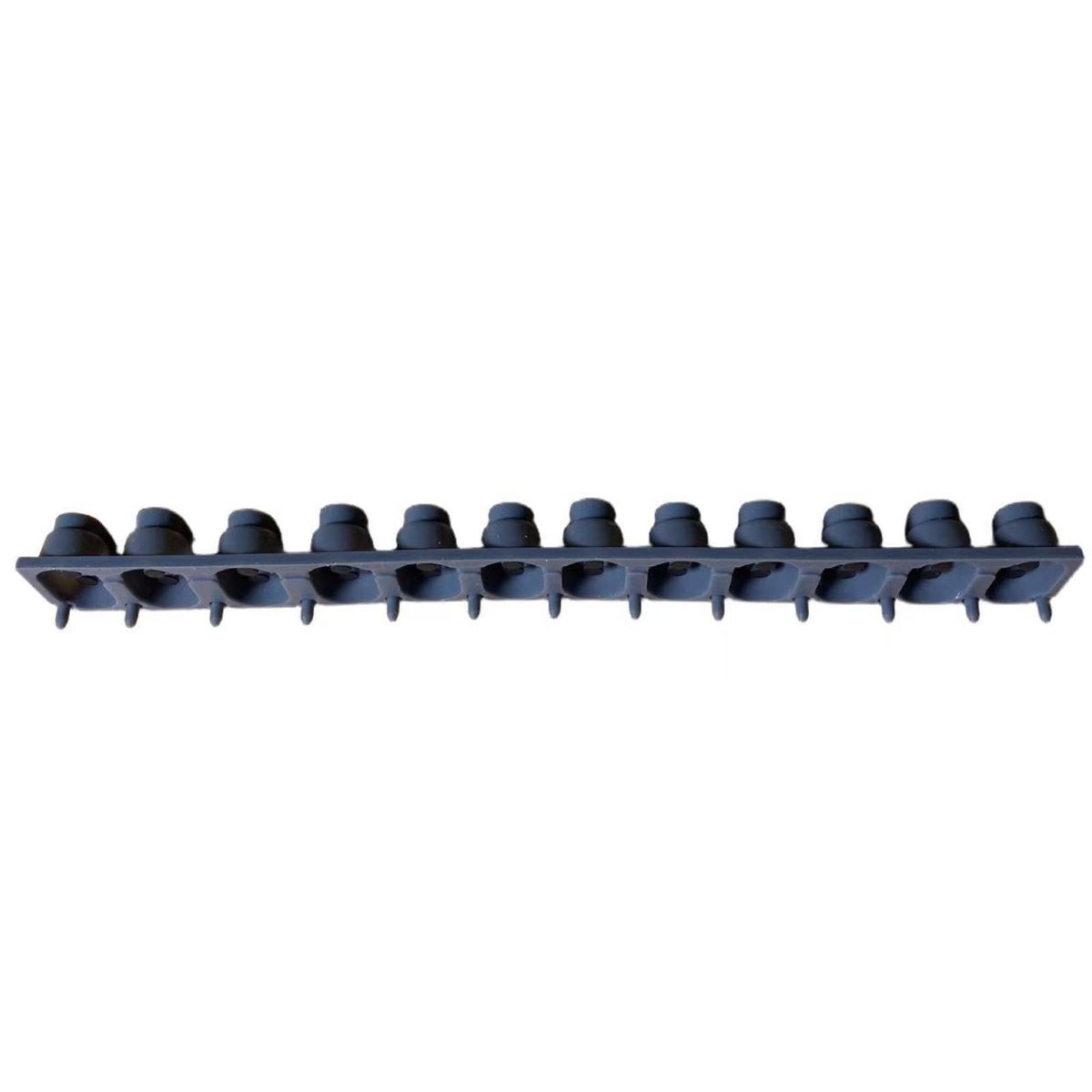 Single Row 12 Key Touch Strip Oval Openings Conductive Key Pad