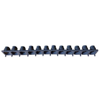 Single Row 12 Key Touch Strip Oval Openings Conductive Key Pad
